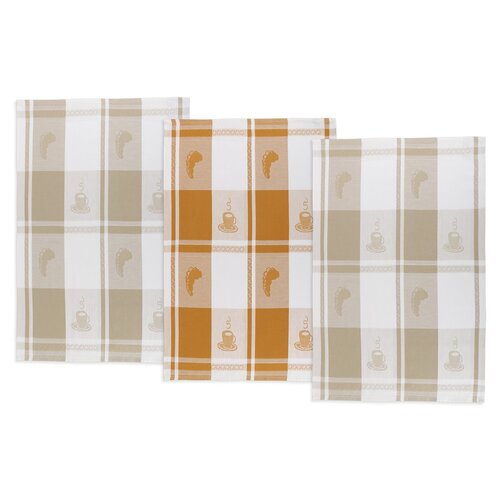 Kuhinjska krpa Šálky, 50 x 70 cm, set 3 kos