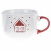 Cană ceramică de Crăciun Snowy cottage albă,500 ml