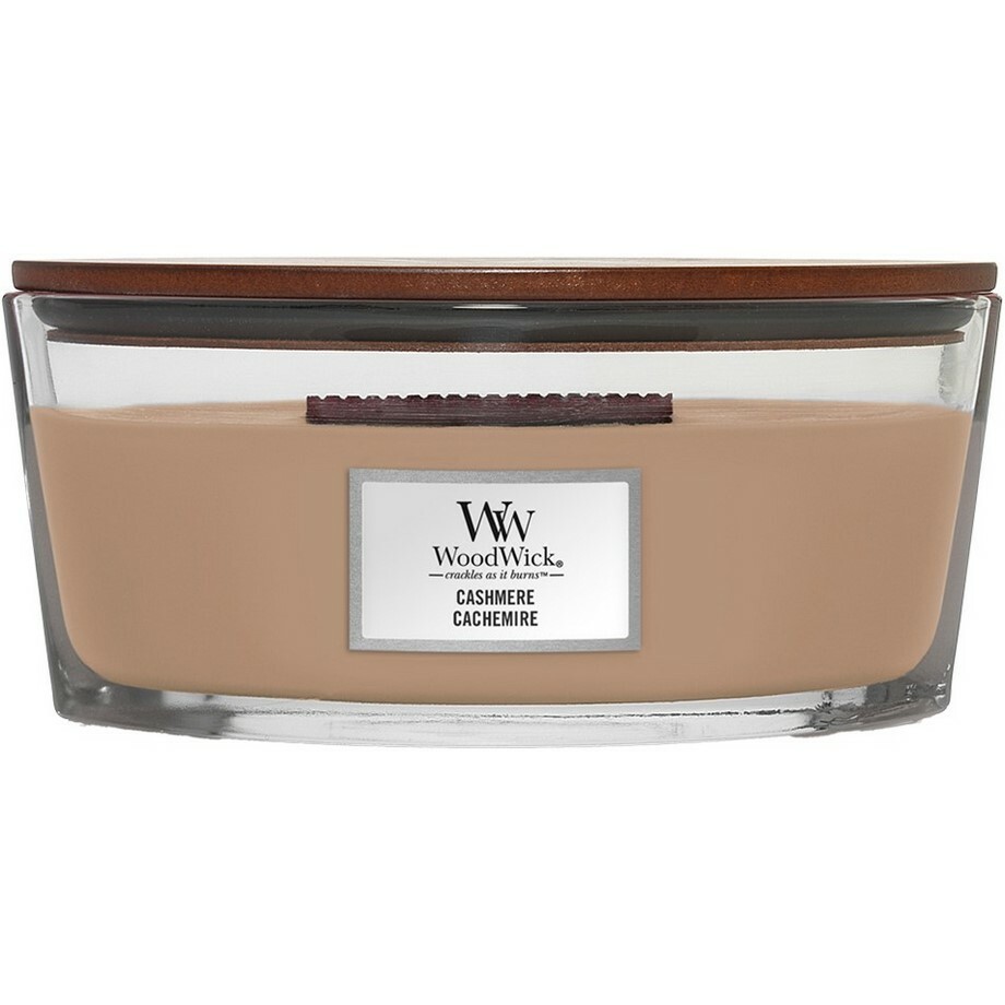WoodWick Vonná svíčka loď Cashmere, 453 g