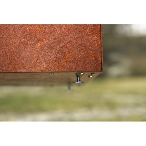 Line Zahradní květináč 40 x 120 x 30 cm, corten CORGARDEN 1006