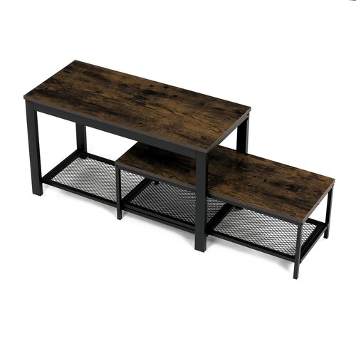 Schuhregal, 2-teiliges Set, Altholz