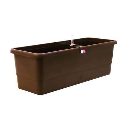 Gardenico Selbstbewssernder Blumenkasten Smart System Gardenie Braun, 80 cm