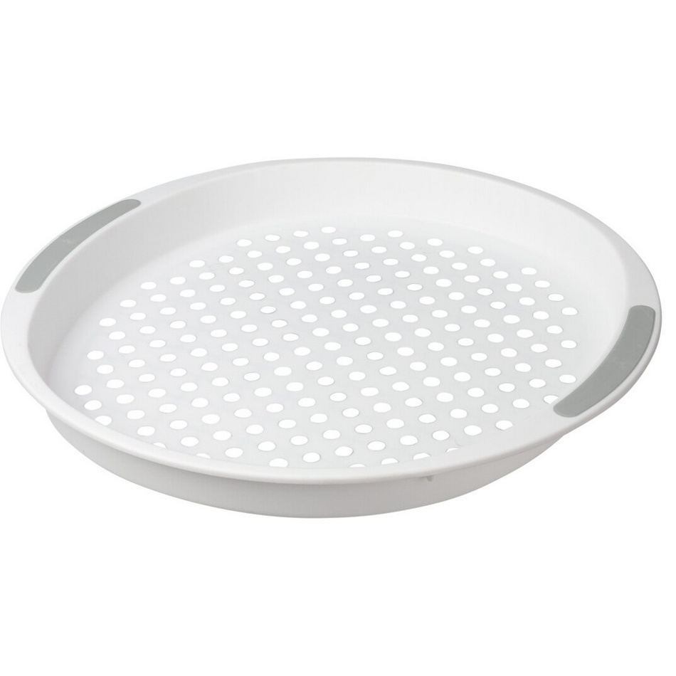 Taca plastikowa Dots, 40 cm,  szary