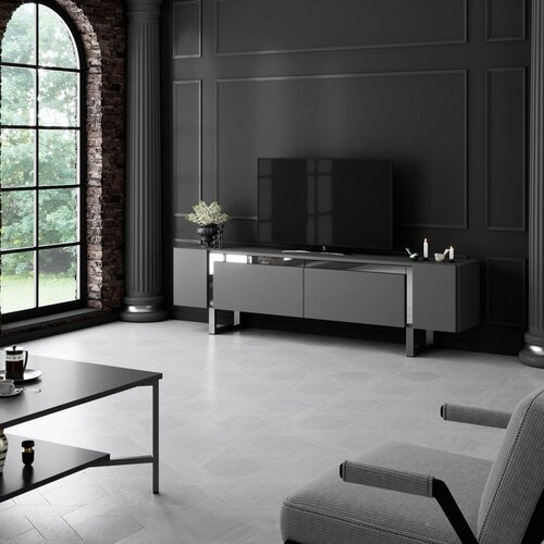 Yildiz antracit és ezüst színű TV-asztal