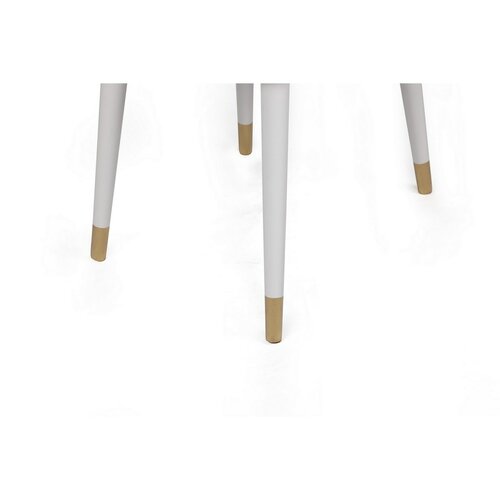 Súprava jedálenských stoličiek Hugo Beige and White, 2 ks
