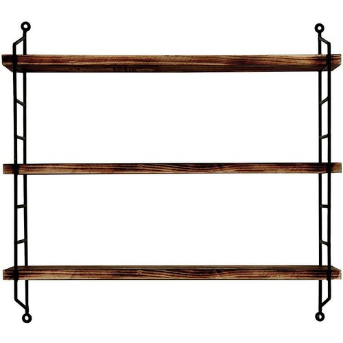 Polička Black and Walnut