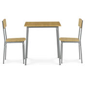 Jídelní set pro 2 osoby CORE Wild Oak, šedá konstrukce