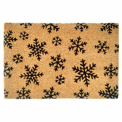 Covoraș de intrare din cocos Home Elements Fulgi, 40 x 60 cm