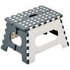 Kesper 70533 Összecsukható zsámoly, fehér/szürke,35 x 22 x 27 cm