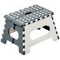 Taburet pliabil Kesper 70533, alb/gri, 35 x 22 x27 cm