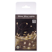 Svetelný drôt teplá biela, 40 LED