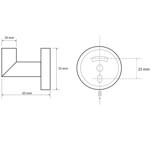 SAPHO XB201 X-Round Black kampó, fekete