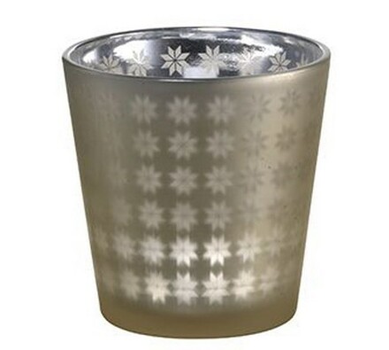 Madam Stoltz świecznik  z wzorem kwiatów złoty