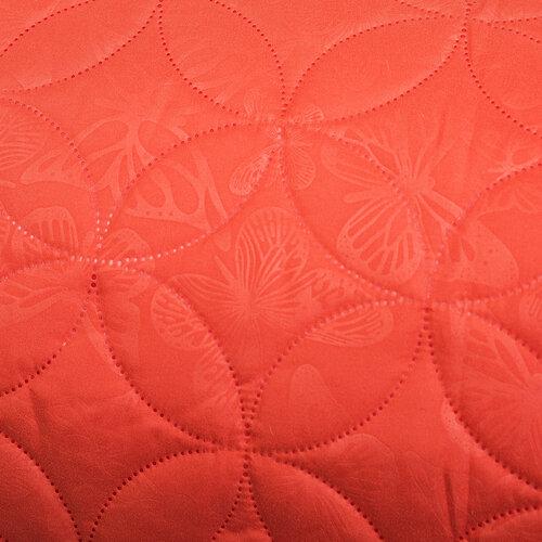 4Home narzuta na łóżko Mariposa pomarańczowy, 220 x 240 cm, 2x 40 x 40 cm