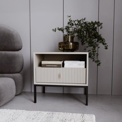 Nachttisch MAGIRA, cremefarben