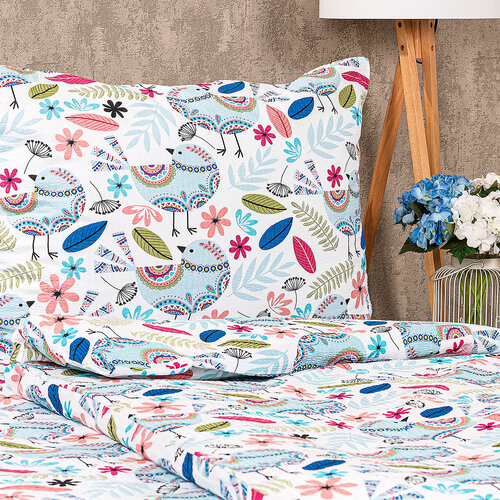 4Home Pościel z kory Birds, 140 x 220 cm, 70 x 90 cm
