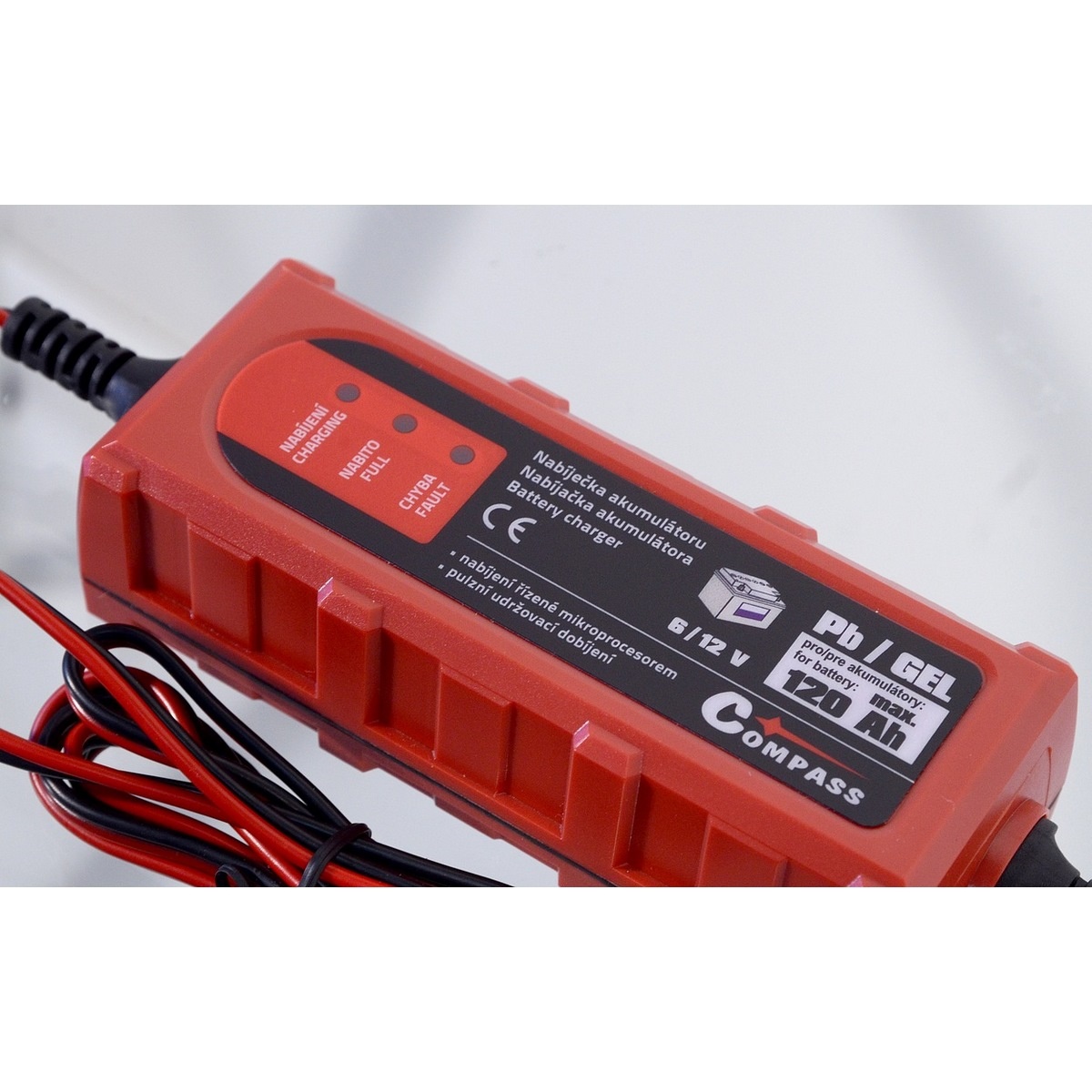 Compass mikroprocesszor töltő PB/GEL 1 Amp, 6/12 V termék 2. képe
