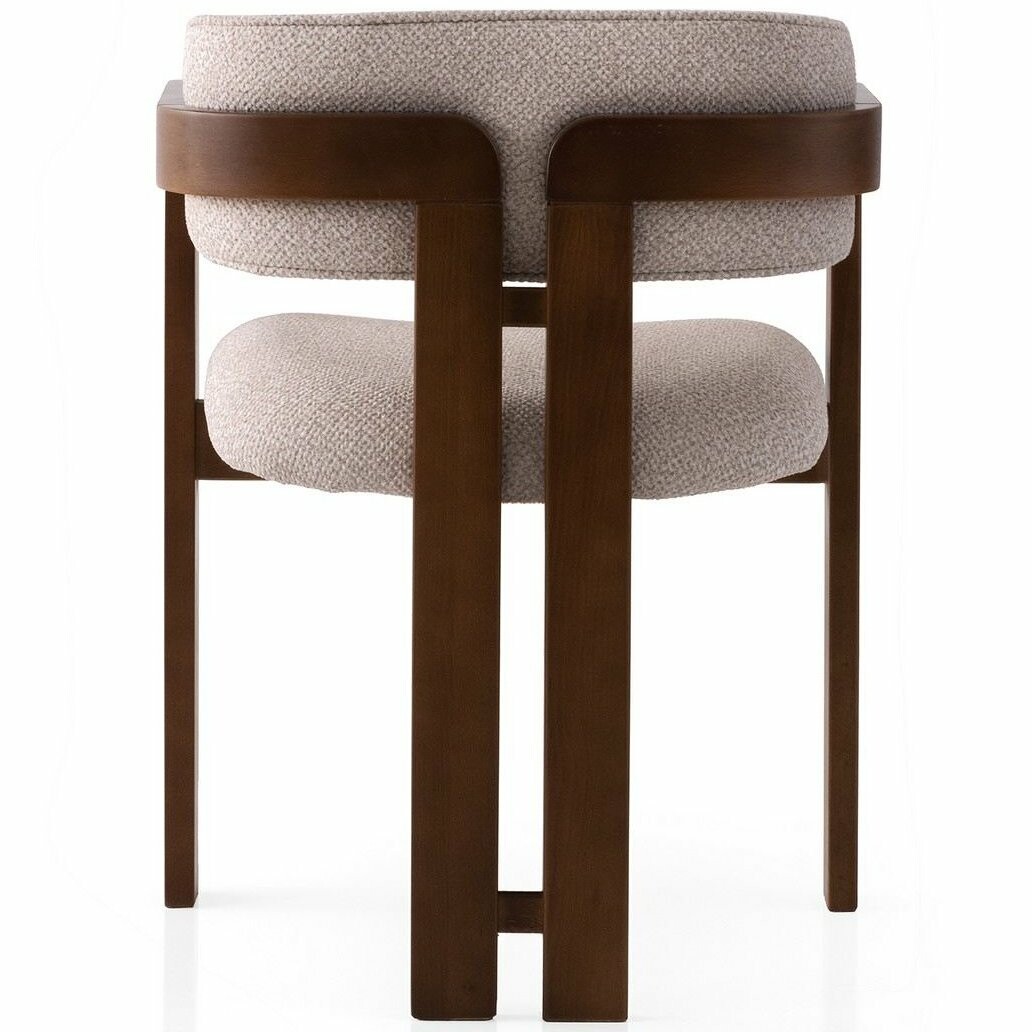 Jedálenská stolička Cozy Cream and Walnut