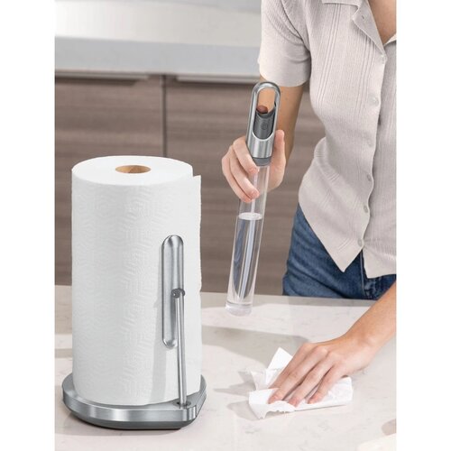 Simplehuman Posoda za papirnate brisače + črpalkaza čistilo, nerjaveče jeklo