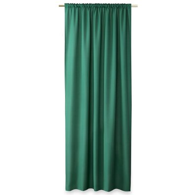 Restilo Závěs Oxford Pleat tmavě zelená, 140 x 250 cm