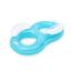 Bestway Aufblasbarer Doppelring mit Griffen blau, 171 x 105 x 48 cm