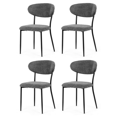 Étkezőszék garnitúra CT-W1021 GREY2, 4 db