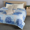 Prehoz na posteľ Ottorino modrá, 160 x 220 cm