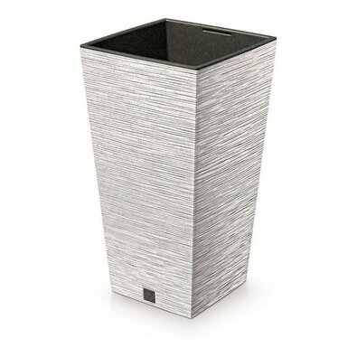 FURU SQUARE ECO WOOD virágtartó 39, 5 cm betéttel, fehér