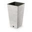 FURU SQUARE ECO WOOD virágtartó 39, 5 cm betéttel, fehér