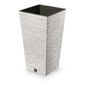 FURU SQUARE ECO WOOD virágtartó 39, 5 cm betéttel, fehér