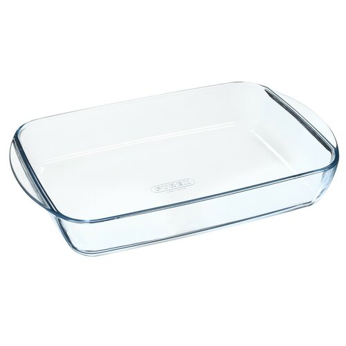 Pyrex Vas de sticlă pentru cuptor 4,9 l, 40 x 27 x7 cm