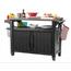 Keter Multifunkcionális kerti grillasztal UNITY XL270l grafit, 134 x 52 x 90 cm