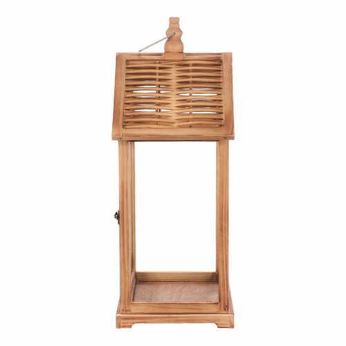 Set de lanterne din lemn Vilche 2 bucăți, maro