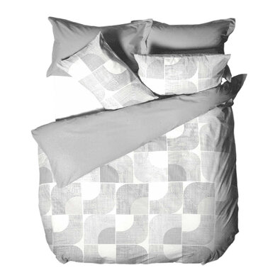 B.E.S. Petrovice Flanell-Bettwäsche Nordic Grey, 140 x 200 cm, 70 x 90 cm