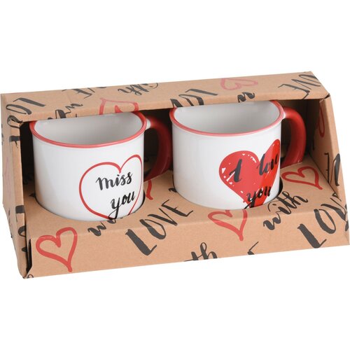 2-delni set skodelic Miss you, 200 ml