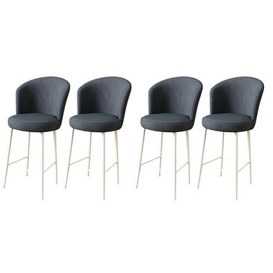 Set de scaune de bar Fora Anthracite and White, 4buc.