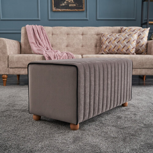 Taboret Mabel Pufa Mink