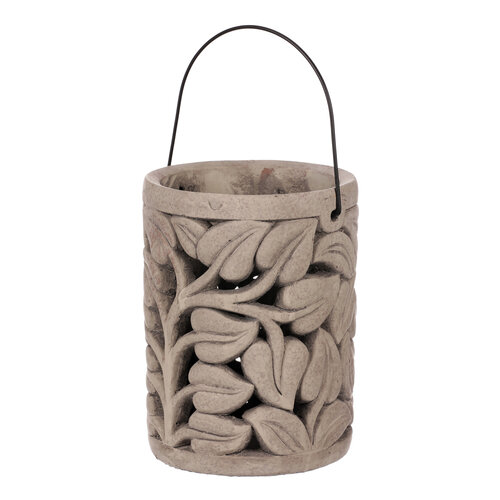 Felinar decorativ Folia, 19 x 25 cm, beton