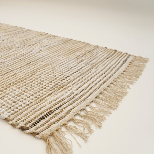 Ręcznie tkany dywan Juta kremowy, 60 x 90 cm