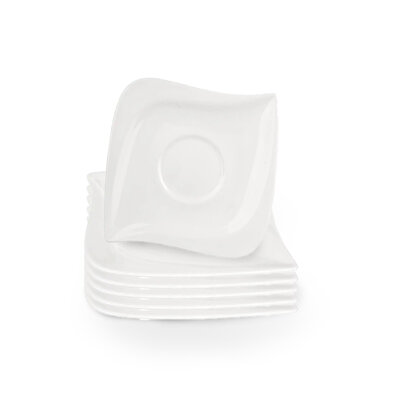 Orion Set porcelanastih podstavkov Mona Musica,13,7 x 13,7 cm, 6 kos