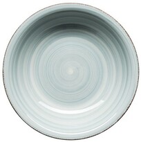 Керамічна глибока тарілка Mäser Bel Tempo 21,5 см,світло-блакитна