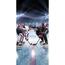 Eishockey-Badetuch, 70 x 140 cmblau  ,
