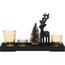 Dekorativni set svečnikov na podstavku Reindeerand tree 6 kos, 31,5 x 9,5 x 2,5 cm