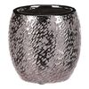 Keramický obal na květináč stříbrná Silver pr. 14cm, stříbrná
