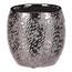 Keramický obal na květináč stříbrná Silver pr. 14cm, stříbrná