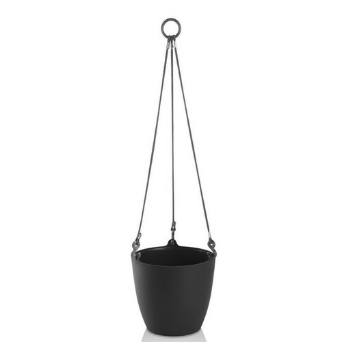 Ghiveci suspendat Gardenico Ariella, antracit, 25 cm