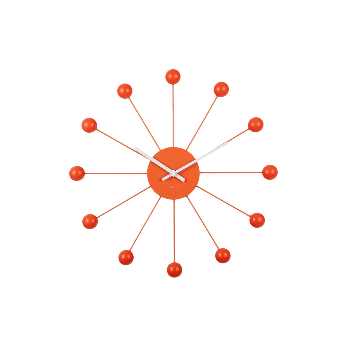 Karlsson 5977OR design falióra narancssárga,átmérője 40 cm