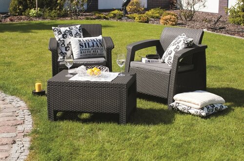 Keter Corfu WEEKEND kerti szett, grafit