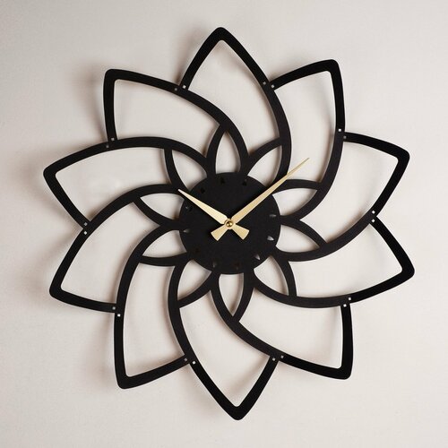 Nástěnné hodiny Lotus APS106, Black, 47 x 49 cm