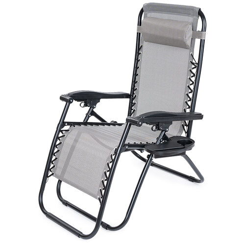 4Home Garten-Positionssessel Relax, Grau